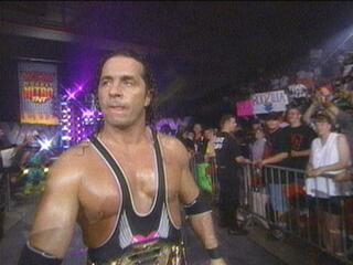 Bret Hart with the US Heavyweight Title